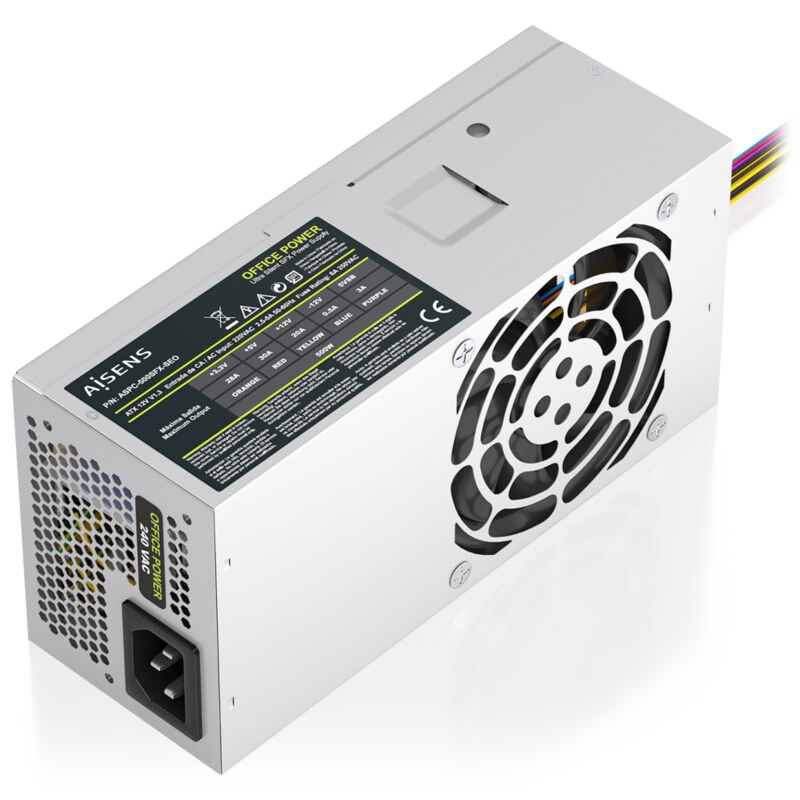 AISENS Fuente Alimentacion TFX 500W OEM, Plata