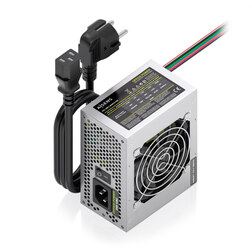 AISENS Fuente Alimentacion SFX 500W con Cable de Alimentacion OEM, Plata