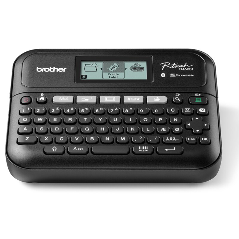 Brother PT-D460BTVP impresora de etiquetas Transferencia térmica 180 x 180 DPI 30 mm/s Inalámbrico y alámbrico TZe Bluetooth QWE