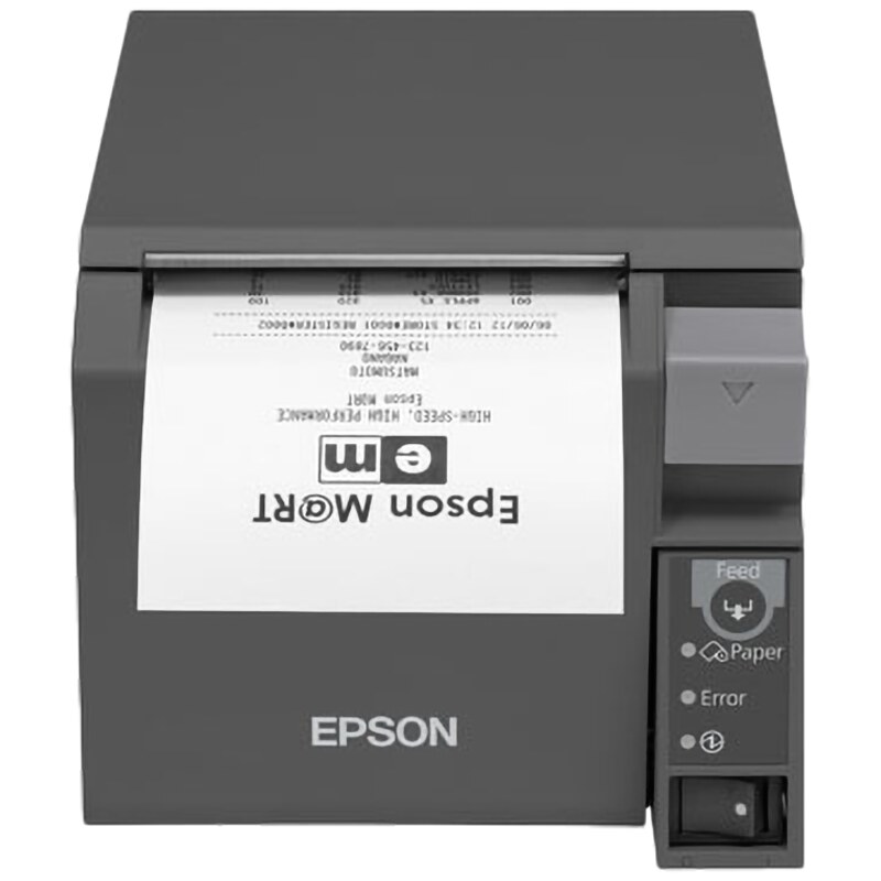 Epson TM-T70II (025A0): Serial + Built-in USB, PS, Black, EU