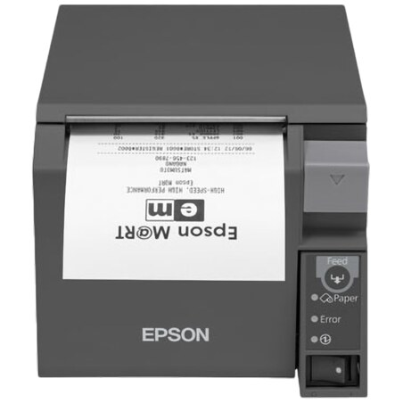 Epson TM-T70II (025A0): Serial + Built-in USB, PS, Black, EU