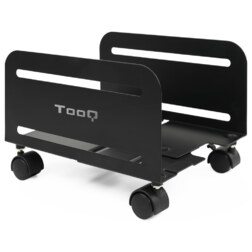 TooQ Soporte metálico para CPU de suelo con ruedas