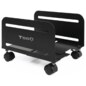 TooQ Soporte metálico para CPU de suelo con ruedas
