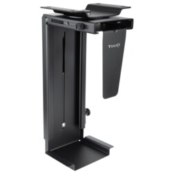 TooQ Soporte Metálico para CPU para Escritorio/Pared, Negro