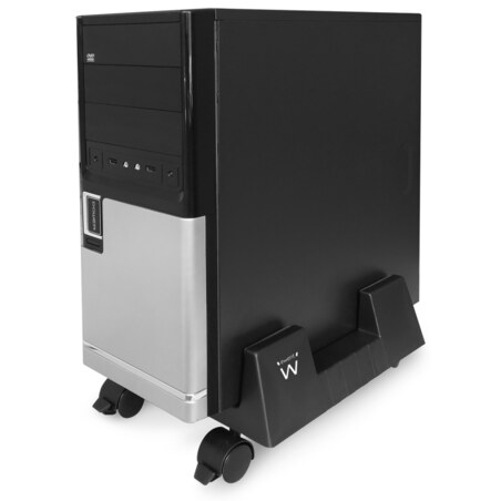 Ewent EW1290 soporte de CPU Carro para equipo informático Negro