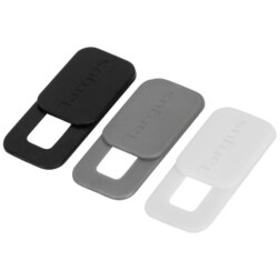Targus AWH025GL accesorio para cámara web Tapa para webcam Negro, Gris, Blanco