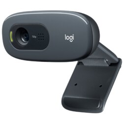Logitech C270 HD cámara web 3 MP 1280 x 720 Pixeles USB Gris, Gris Oscuro