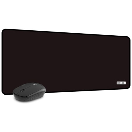 SUBBLIM Alfombrilla con Ratón Harmony Pack Mousepad XL + Wireless Mouse Black