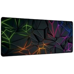 SUBBLIM Neon Obsidian XL Alfombrilla de ratón para juegos Negro, Multicolor