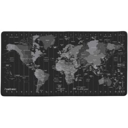 NATEC Time Zone Map Maxi Negro, Gris