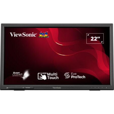 Viewsonic TD2223-2 pantalla para PC 55,9 cm (22") 1920 x 1080 Pixeles Full HD LCD Pantalla táctil Negro
