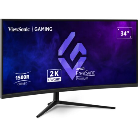 Viewsonic VX3418C-2K pantalla para PC 86,4 cm (34") 3440 x 1440 Pixeles UltraWide Quad HD Negro