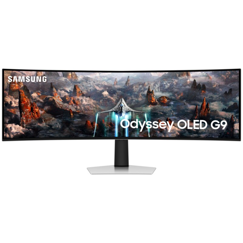 Samsung G93SC pantalla para PC 124,5 cm (49") 5120 x 1440 Pixeles Dual QHD OLED Plata
