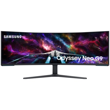 Samsung G95NC pantalla para PC 144,8 cm (57") 7680 x 2160 Pixeles Dual UHD LED Negro, Blanco