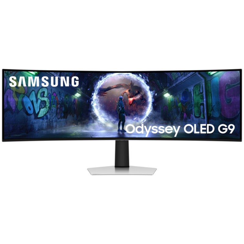 Samsung G93SD pantalla para PC 124,5 cm (49") 5120 x 1440 Pixeles Dual QHD OLED Plata