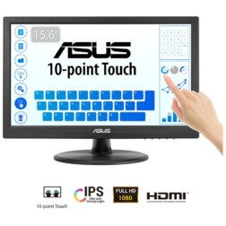 ASUS Touch VT169HE pantalla para PC 39,6 cm (15.6") 1920 x 1080 Pixeles Full HD LED Pantalla táctil Mesa Negro