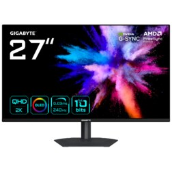 GIGABYTE GO27Q24A Monitor Gaming OLED 27” 2K QHD - 2560 x 1440, 240Hz, 0.03ms, 400 cd/m², FreeSync Premium, G-Sync Compatible, H