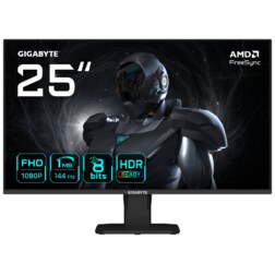 GIGABYTE GS25F14 Monitor Gaming FHD de 25” - 1920 x 1080, 144Hz, 1ms, 300 cd/m², Display HDR 10, HDMI 2.0, DisplayPort 1.2