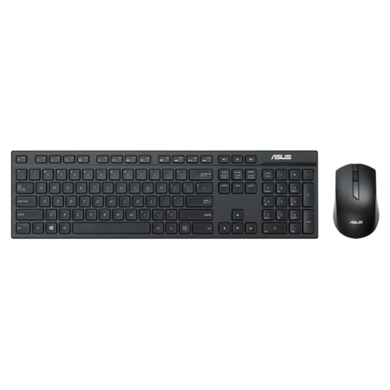 ASUS W2500 teclado Ratón incluido Juego RF inalámbrico QWERTY Negro