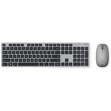 ASUS W5000 Wireless Keyboard and Mouse Set teclado Ratón incluido Oficina RF inalámbrico QWERTY Español Negro, Gris