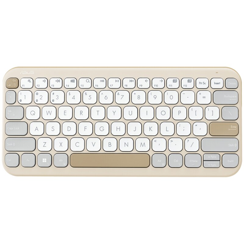 ASUS Marshmallow Keyboard KW100 teclado Hogar Bluetooth QWERTY Español Beige