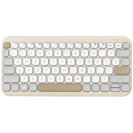 ASUS Marshmallow Keyboard KW100 teclado Hogar Bluetooth QWERTY Español Beige