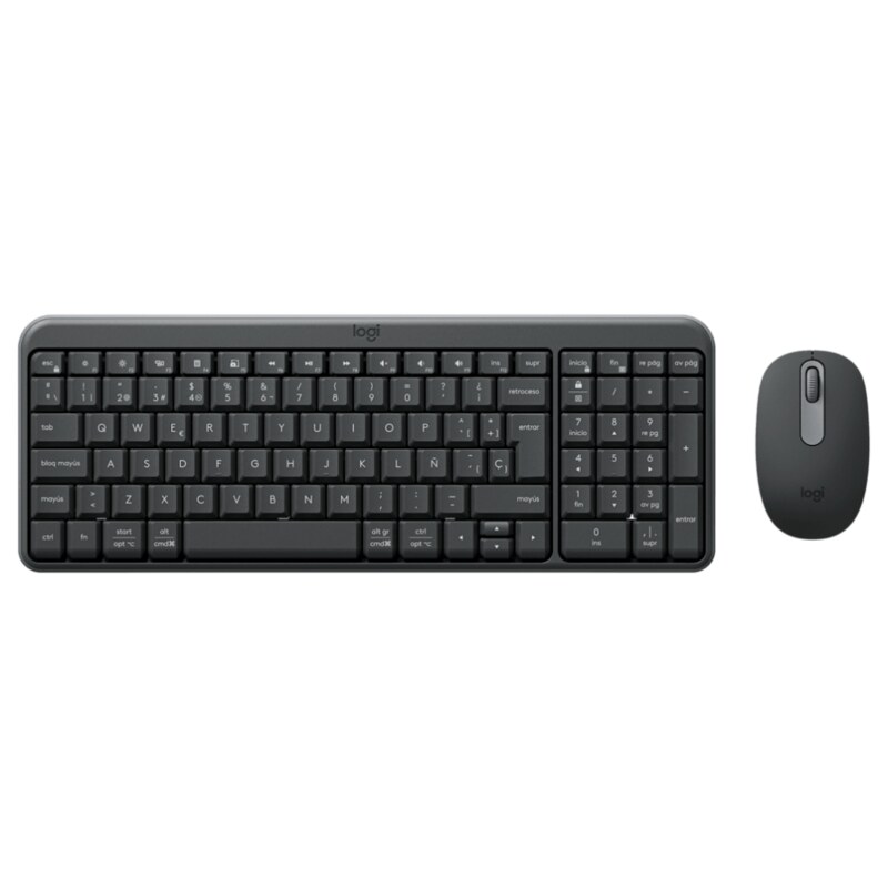 Logitech MK250 Combo teclado Ratón incluido Universal RF Wireless + Bluetooth QWERTY Español Grafito