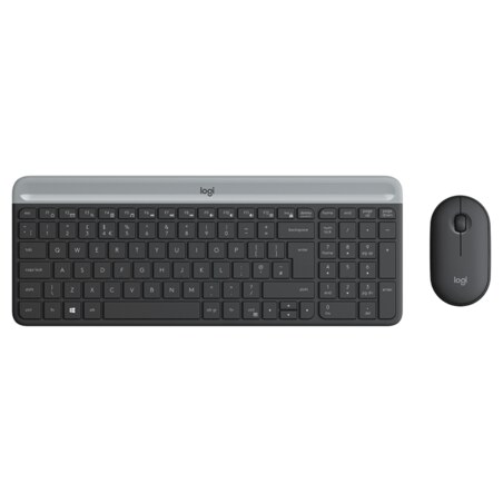 Logitech Slim MK470 teclado Ratón incluido Universal RF inalámbrico QWERTY Español Grafito