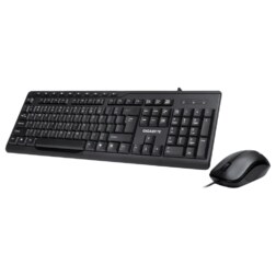 GIGABYTE KM6300 teclado Ratón incluido Hogar USB QWERTY Español Negro