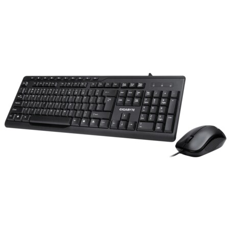 GIGABYTE KM6300 teclado Ratón incluido Hogar USB QWERTY Español Negro