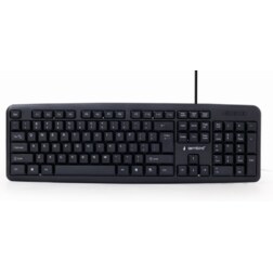Gembird KB-U-103 teclado USB Inglés de EE. UU. Negro