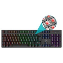Hiditec GK400 ARGB teclado Juego USB Negro