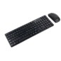 TooQ Teclado + Ratón slim inalámbricos, Negro