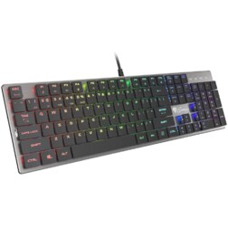 GENESIS Thor 420 RGB teclado Juego USB QWERTY Internacional de EE.UU. Plata