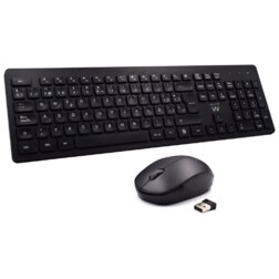 Ewent EW3256 teclado Ratón incluido Universal RF inalámbrico QWERTY Español Negro