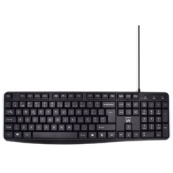 Ewent EW3002 teclado Oficina USB QWERTY Portugués Negro