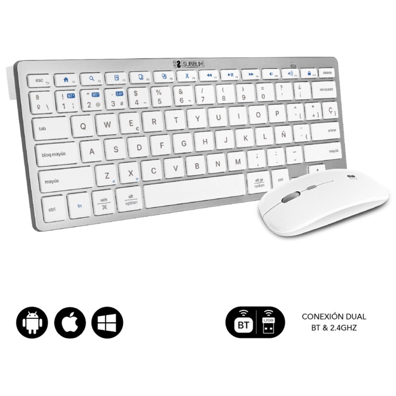 SUBBLIM SUBKBC-OCO010 teclado RF Wireless + Bluetooth