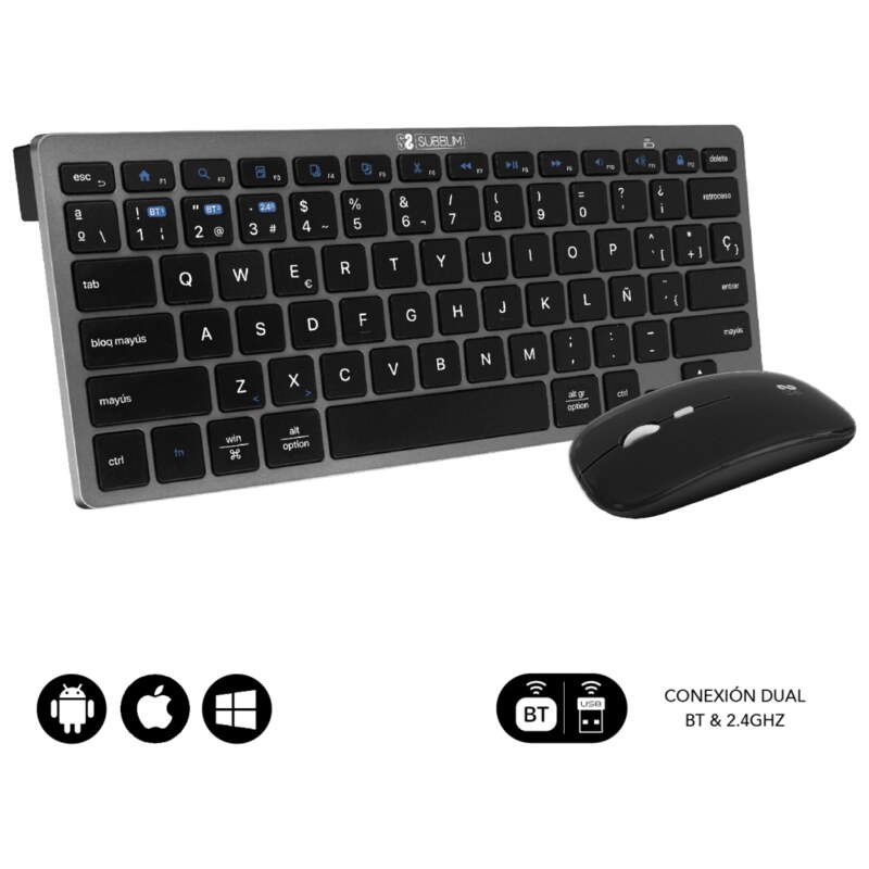 SUBBLIM SUBKBC-OCO020 teclado RF Wireless + Bluetooth