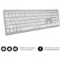 SUBBLIM Teclado Completo delgado inalámbrico Bluetooth Pure Extended Silver