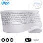 SUBBLIM SUBKBC-DCOPW1 teclado Ratón incluido Hogar / Oficina RF Wireless + Bluetooth QWERTY Español Blanco