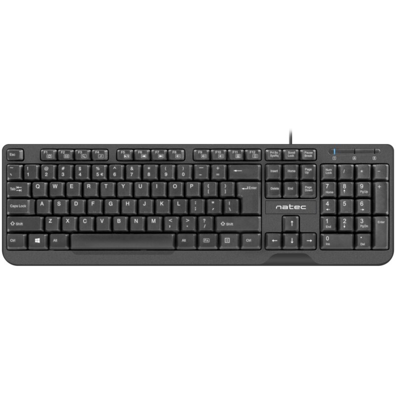 NATEC Trout teclado Oficina USB QWERTY Español Negro