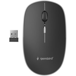 Gembird MUSW-4B-01 ratón Oficina Ambidextro RF inalámbrico Óptico 1600 DPI