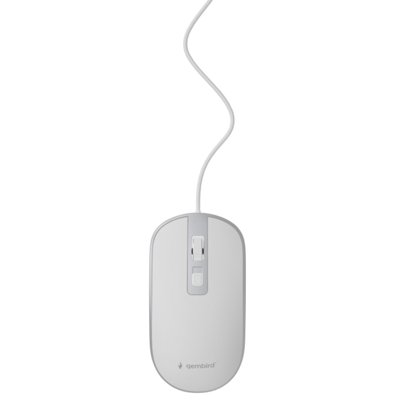 Gembird MUS-4B-06-WS ratón Oficina Ambidextro USB tipo A Óptico 1200 DPI