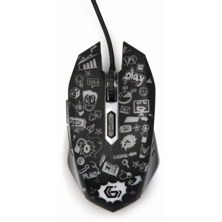 Gembird MUS-6B-GRAFIX-01 ratón Oficina mano derecha USB tipo A Óptico 3600 DPI