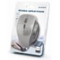 Gembird MUSW-6B-02-BG ratón Oficina mano derecha RF inalámbrico Óptico 1600 DPI
