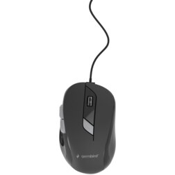 Gembird MUS-6B-01 ratón Oficina Ambidextro USB tipo A Óptico 1600 DPI