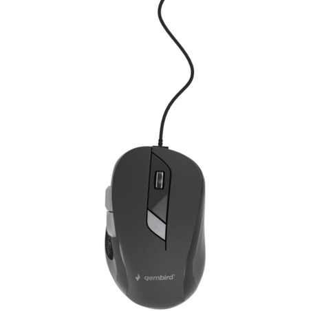 Gembird MUS-6B-01 ratón Oficina Ambidextro USB tipo A Óptico 1600 DPI