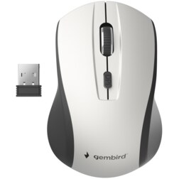 Gembird MUSW-4B-02-BS ratón Oficina Ambidextro RF inalámbrico Óptico 1600 DPI