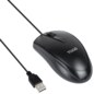 TooQ Ratón óptico con cable USB, 1000 DPI