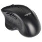 TooQ Ratón Inalámbrico Ergonómico 1600 DPI, 6 botones, Negro